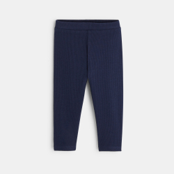 طماق زرقاء سادة للفتيات الصغيرات